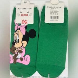 Green Minnie Socks
